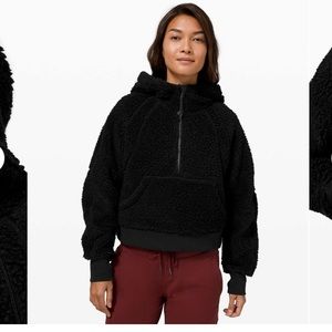 Lululemon cropped scuba half zip sherpa jacket